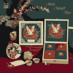 Hộp quà bánh Trung Thu 4 vị Minh Nguyệt Hạc 02 2