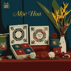 Hộp quà Trung Thu truyền thống cho doanh nghiệp - Mộc Hoa 03 2