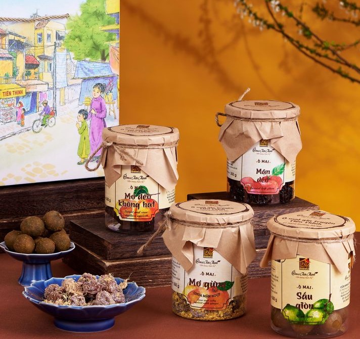 Hộp Mứt Vượng Cát 1 Set mứt Vượng cát